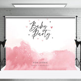 Rosa Abstrakt Tinte Liebe Herz Baby Party Hintergrund